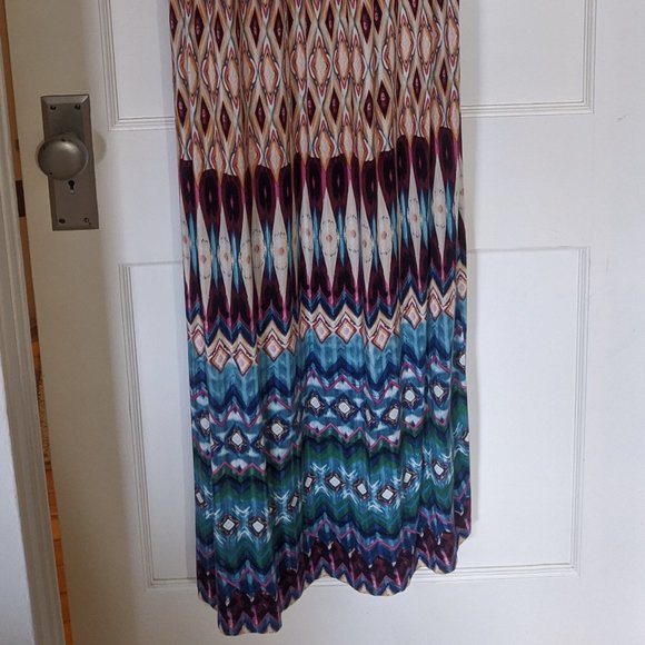 Colorful Spaghetti-strap Maxi Dress - Picture 2 of 5